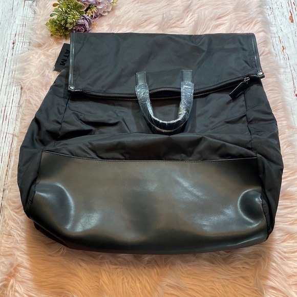 NWT ATM Anthony Thomas Melillo Black Nylon Large Foldable Backpack Bag main image 9